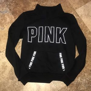 VS PINK 3/4 zip sweatshirt